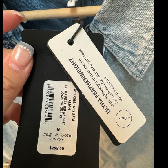 rag & bone ultra featherweight Jocelyn dress Aliah Size M - Picture 2 of 8